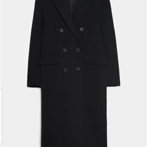 ZARA BLACK,NEW BUTTONED MASCULINE COATSIZE MEDIUM - Picture 6 of 6